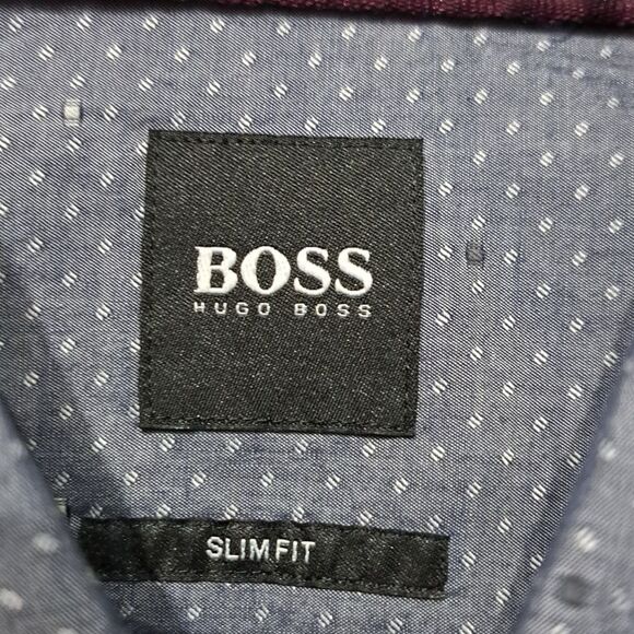 Boss Hugo Boss Slim Fit Patterned Long Sleeve Shirt - Picture 3 of 8